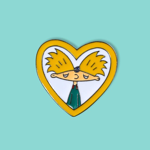 Pin of Olga’s Love/Crush Locket from Hey Arnold! - Brand-New! - Picture 2 of 5